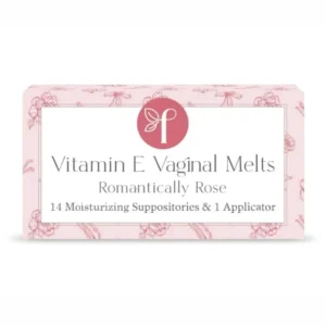 Femallay Vanilla Rose vaginal moisturizing suppositories are made with organic oils to naturally enhance intimacy and provide gentle lubrication, presented in individually sealed applicators for easy use.