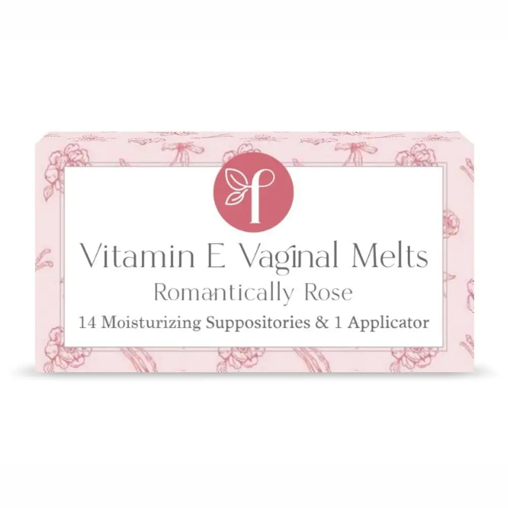Femallay Vanilla Rose vaginal moisturizing suppositories are made with organic oils to naturally enhance intimacy and provide gentle lubrication, presented in individually sealed applicators for easy use.