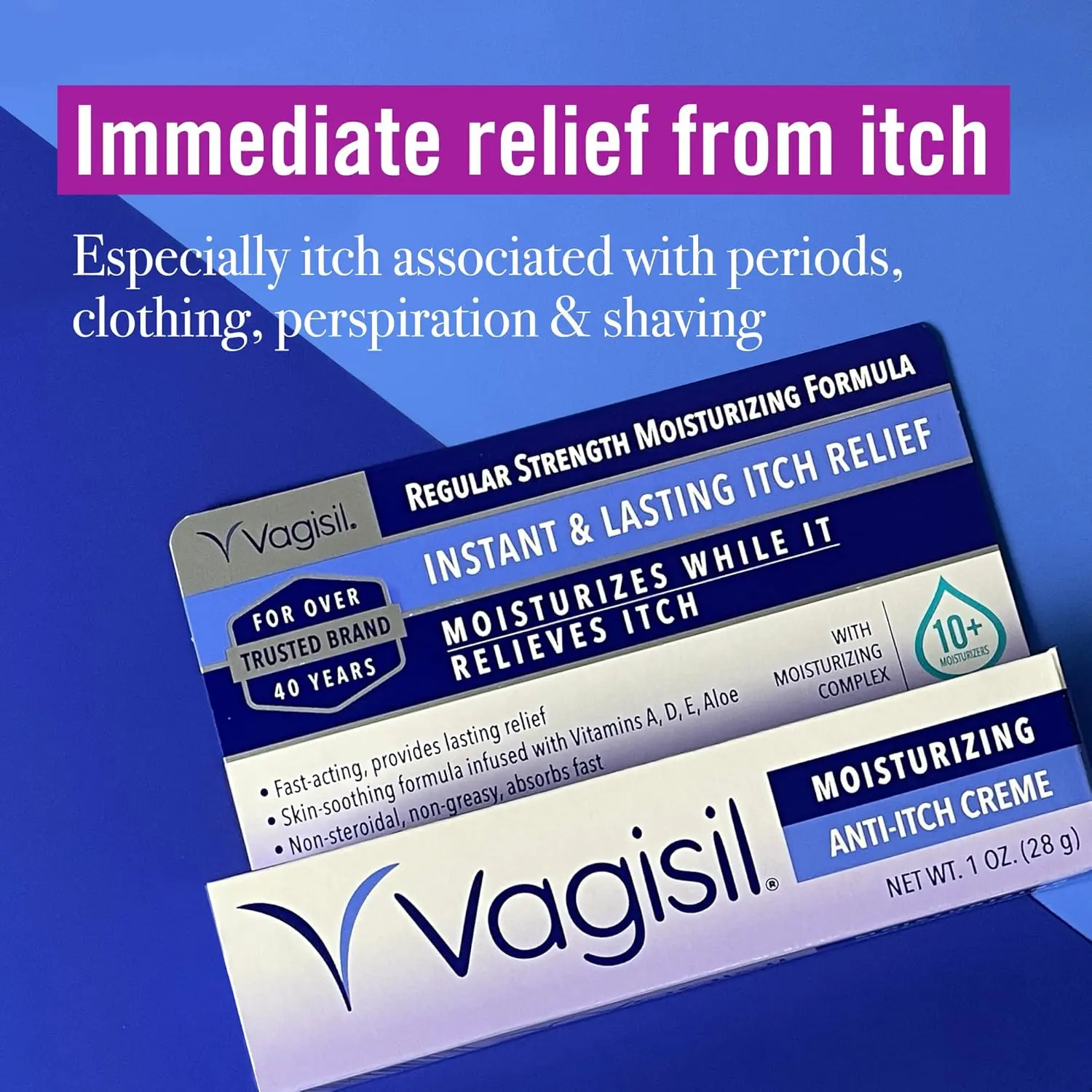 Vagisil anti-itch wipes provide soothing relief from feminine itching, formulated with vitamins and aloe to calm irritation and block odor.