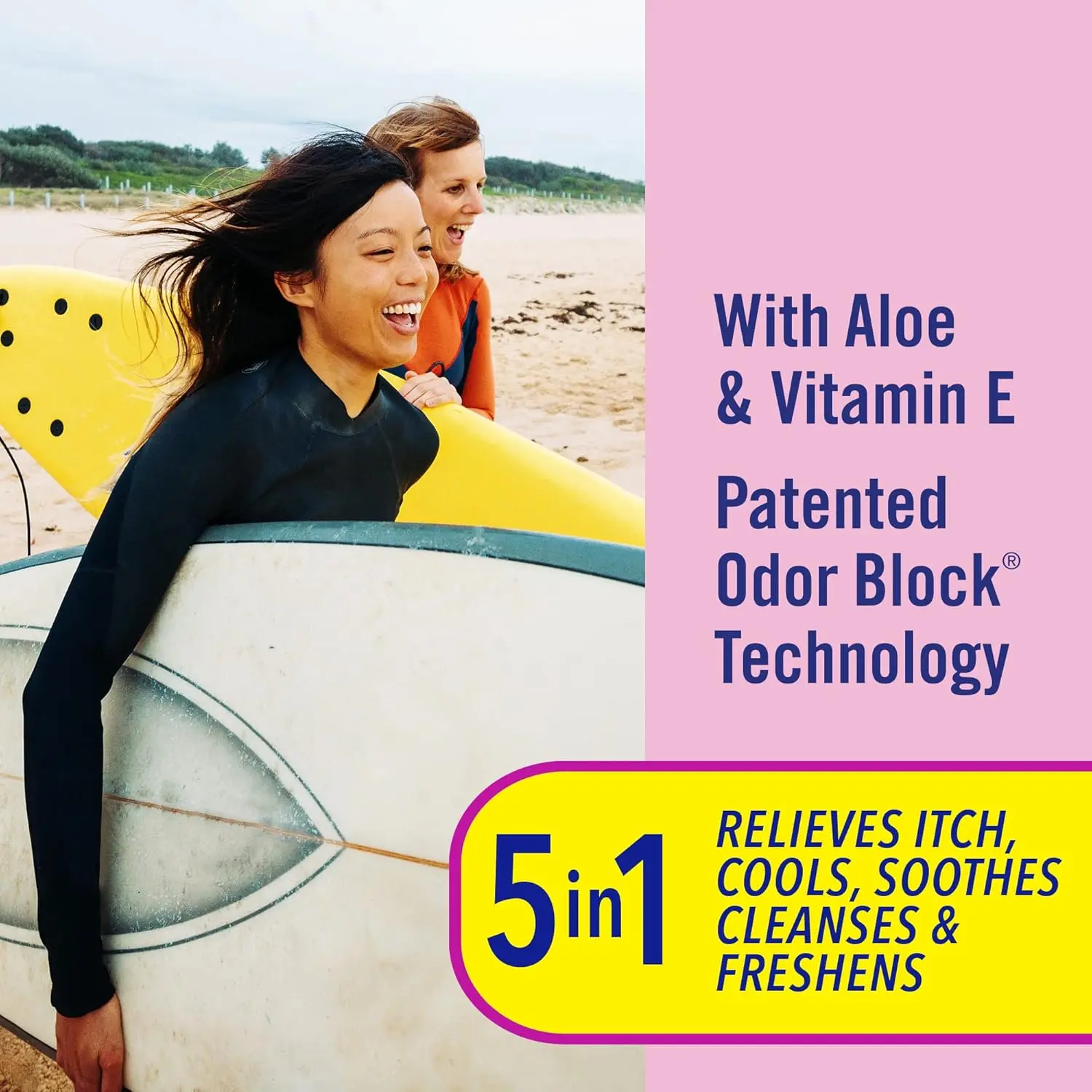 Vagisil maximum strength anti-itch feminine wipes provide instant relief from itch and odor, with aloe and vitamin E to soothe sensitive skin.