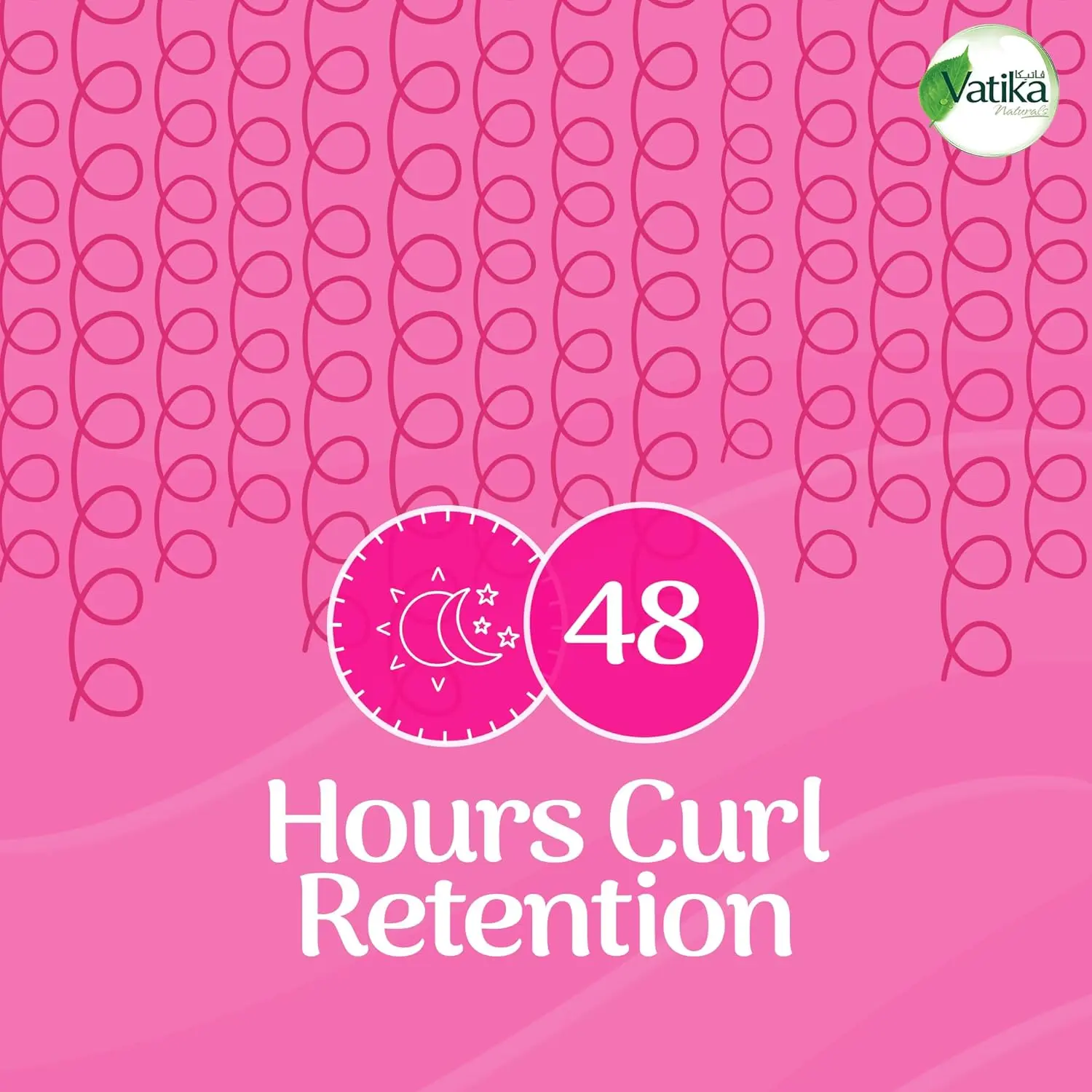 Vatika Naturals Curls Hair Cream with shea butter and avocado oil provides 48-hour curl retention, defines curls, and controls frizz.