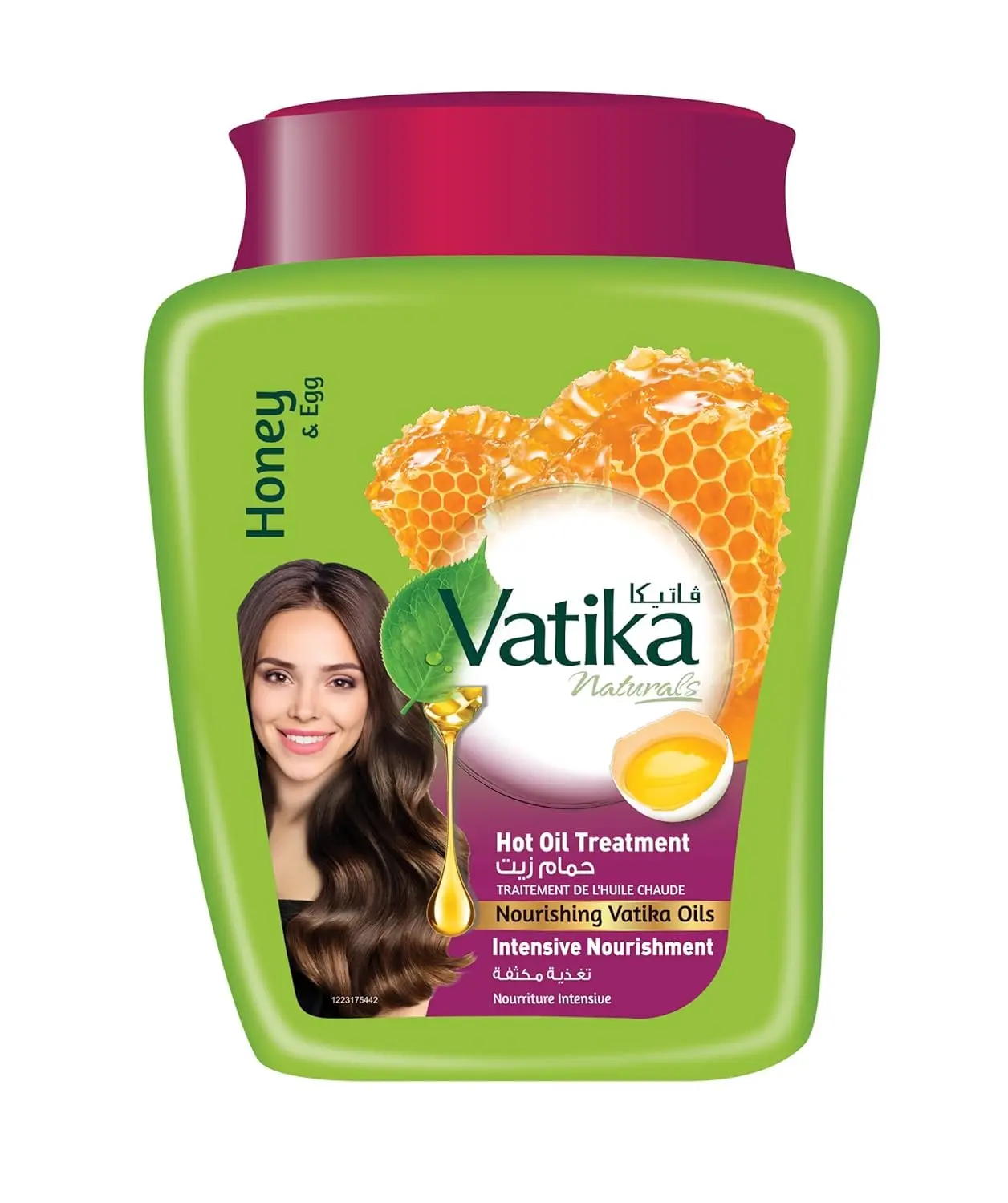 Vatika Hammam Zaith hot oil treatment with egg and honey strengthens hair, prevents breakage, and stimulates growth for all hair types.