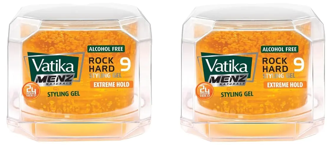 Vatika Naturals Menz Extreme Hold Styling Gel provides intense nourishment and a rock-hard, long-lasting hold for your hair without alcohol, leaving no residue.