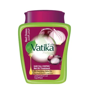 Vatika Naturals onion hot oil treatment for deep scalp nourishment promotes thicker, stronger, and healthier hair.