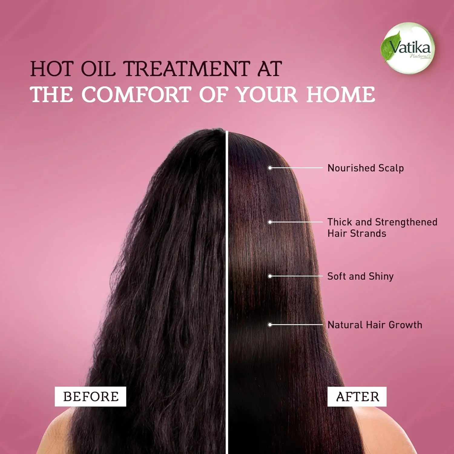 Vatika Naturals onion hot oil treatment for deep scalp nourishment promotes thicker, stronger, and healthier hair.