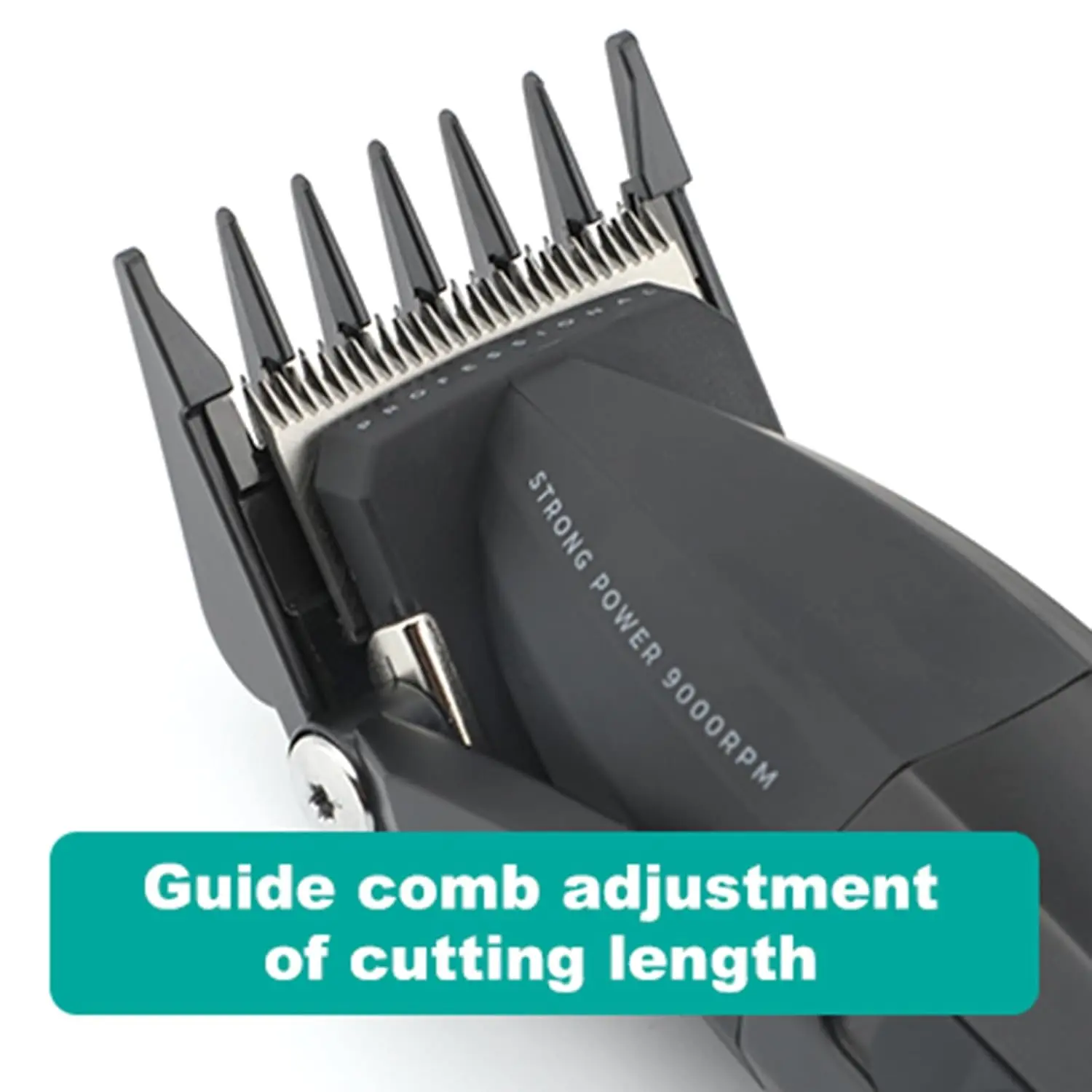The VGR hair clipper kit includes multiple comb attachments, cleaning brush, oil, charging cable, and features an LCD display for battery life.