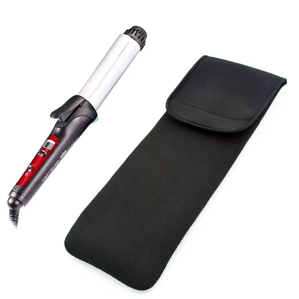 Vineen Neoprene pouch for safely storing a hot hair straightener or curling iron.