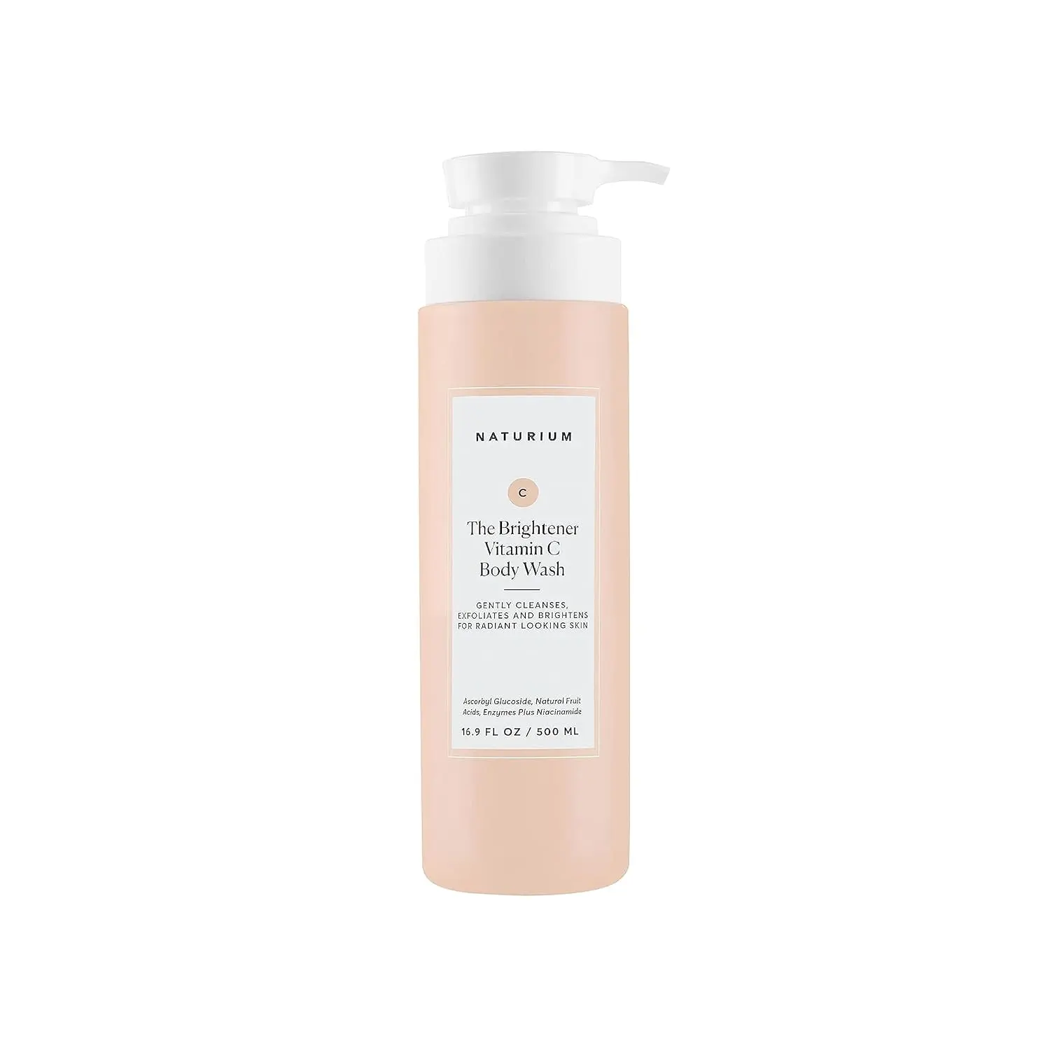 Naturium Vitamin C body wash gently cleanses, smooths, and brightens skin revealing a more radiant and healthy appearance.