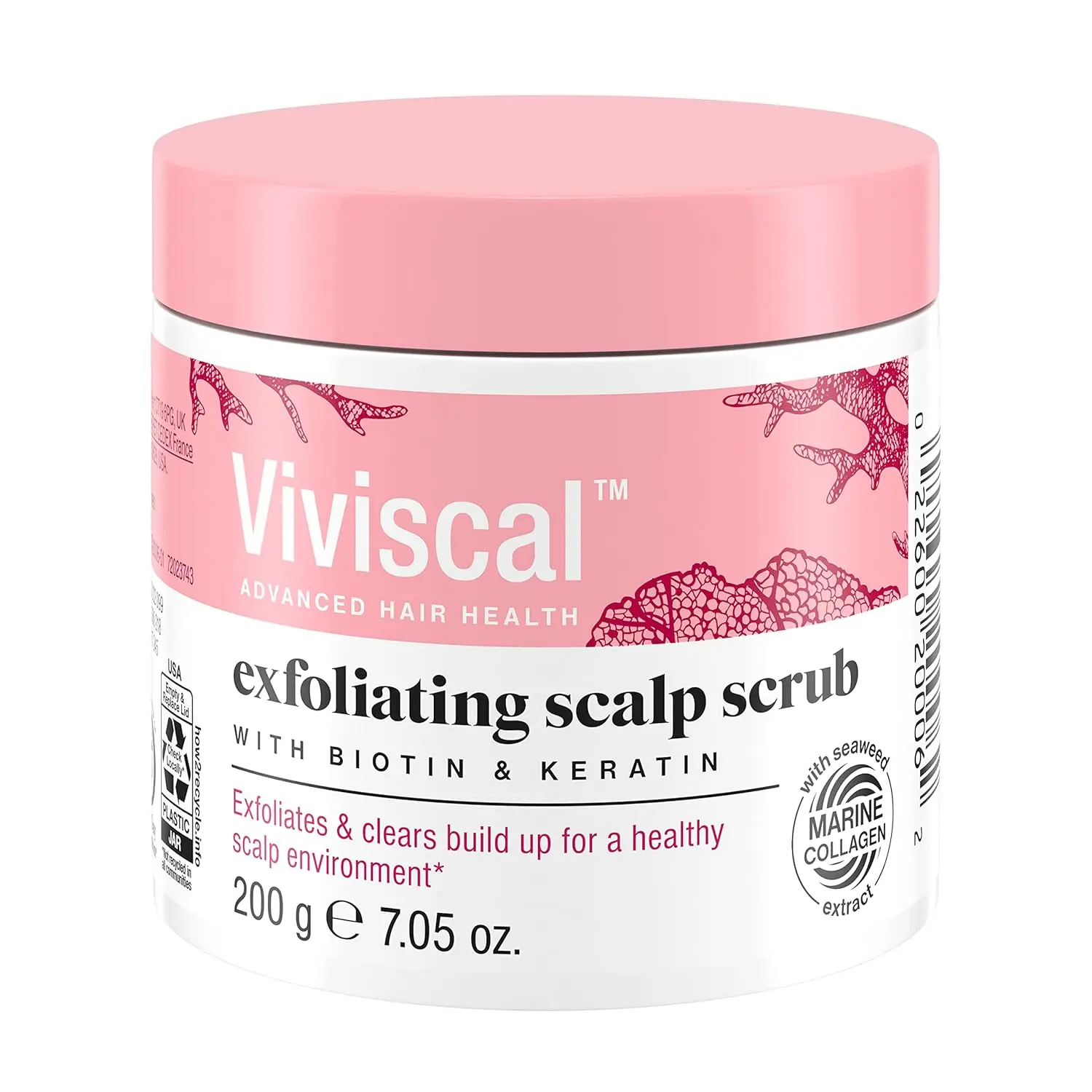 Viviscal exfoliating scalp scrub promotes healthier hair growth with biotin and keratin.