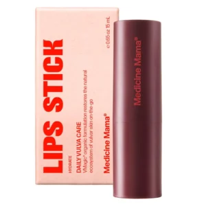 Vmagic feminine lips stick provides organic and immediate relief for dryness, itching, and irritation caused by menopause, shaving, or friction, leaving skin soothed and moisturized.