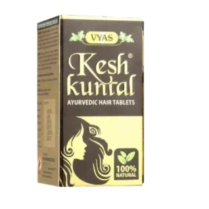 Bottle of 100 Vyas Kesh Kuntal tablets, an Ayurvedic proprietary medicine for hair health.