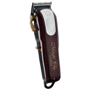 The Wahl Professional 5-Star Magic Clip cordless clipper is perfect for barbers and stylists, offering precision fades and over 90 minutes of runtime.