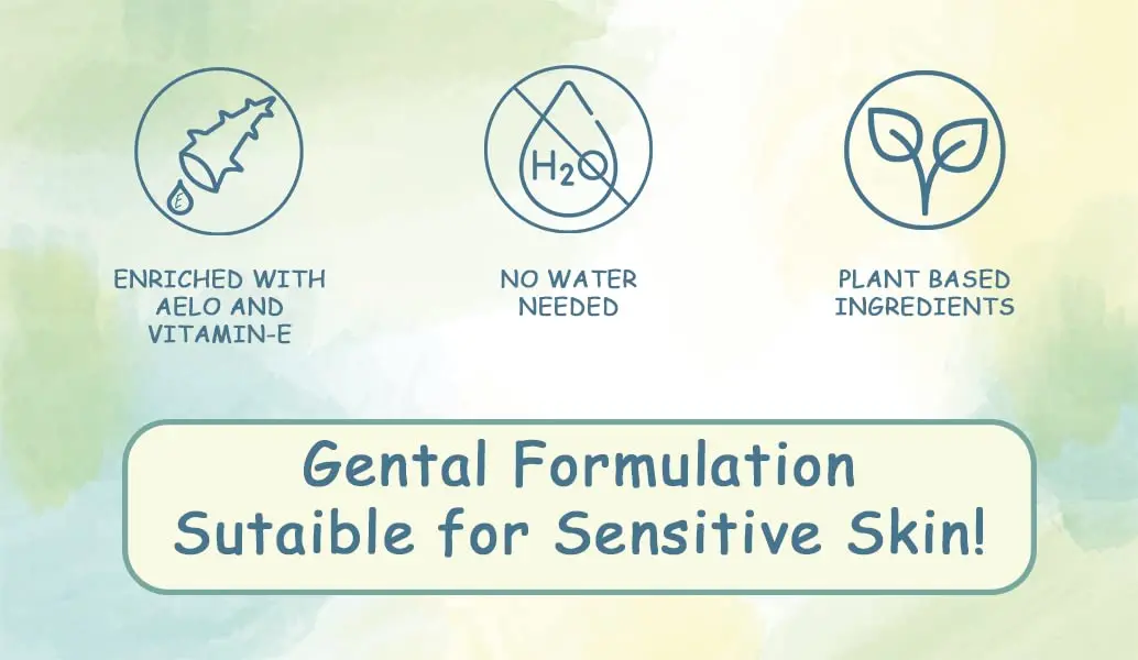 ArmourMe waterless body wash with aloe vera gently cleanses, moisturizes, and protects skin, offering a convenient shower-free cleansing option with a mild citrus scent.