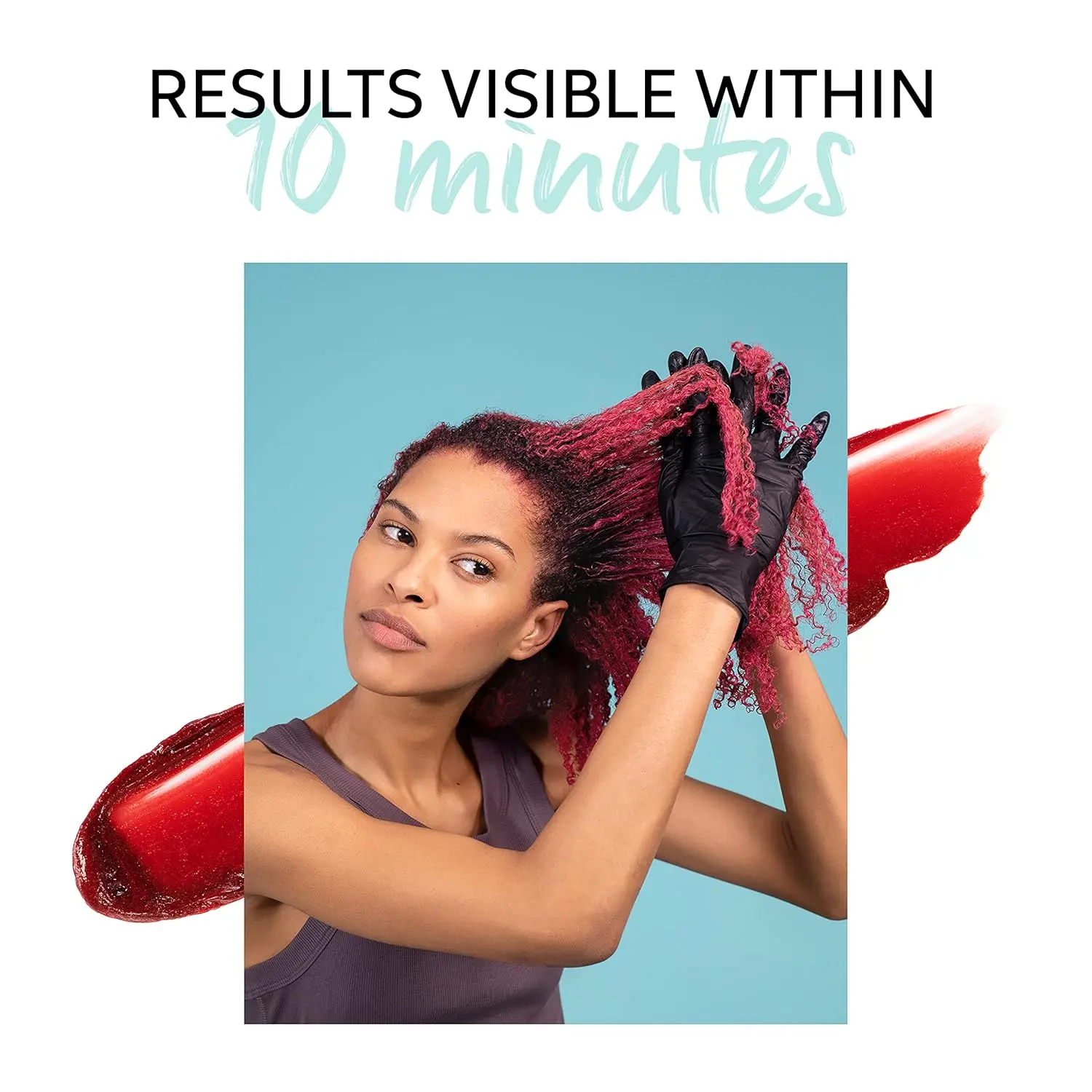 Wella Professionals Color Fresh Mask in Red, a temporary hair color glossing treatment that enhances shine and leaves hair feeling healthy and soft with avocado oil.