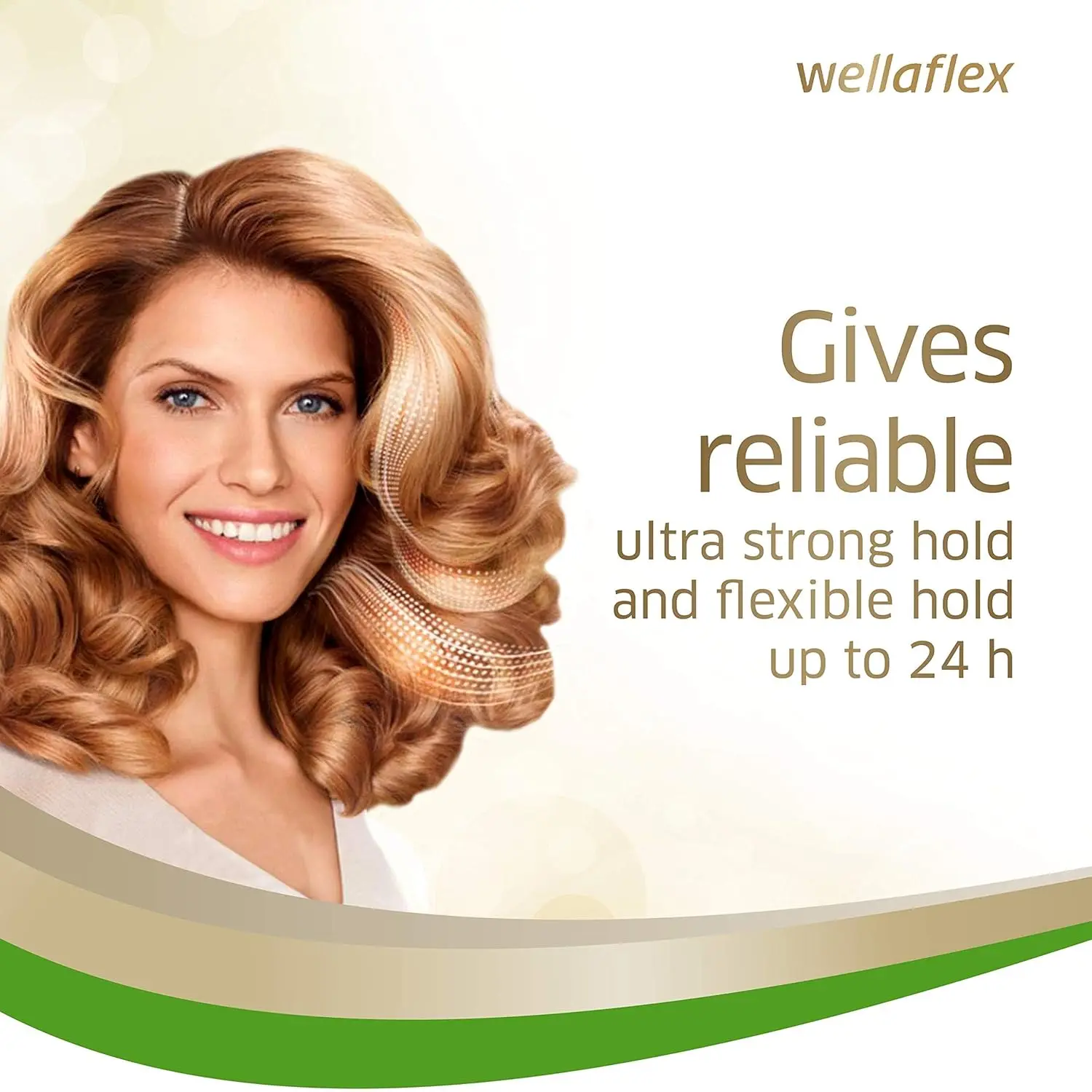 A can of Wellaflex hair mousse providing ultra strong, flexible 24-hour hold and natural styles.