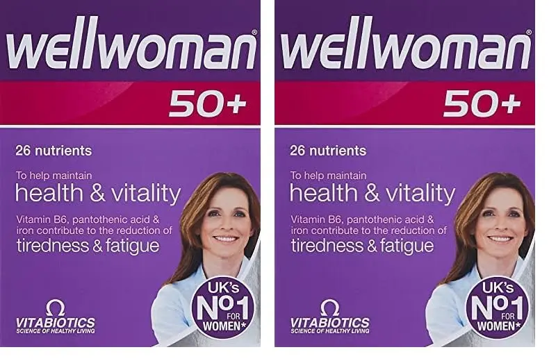Vitabiotics Wellwoman Original capsules provide comprehensive nutritional support for women's health, promoting energy, hormonal balance, immune function, and healthy skin, hair, and nails.