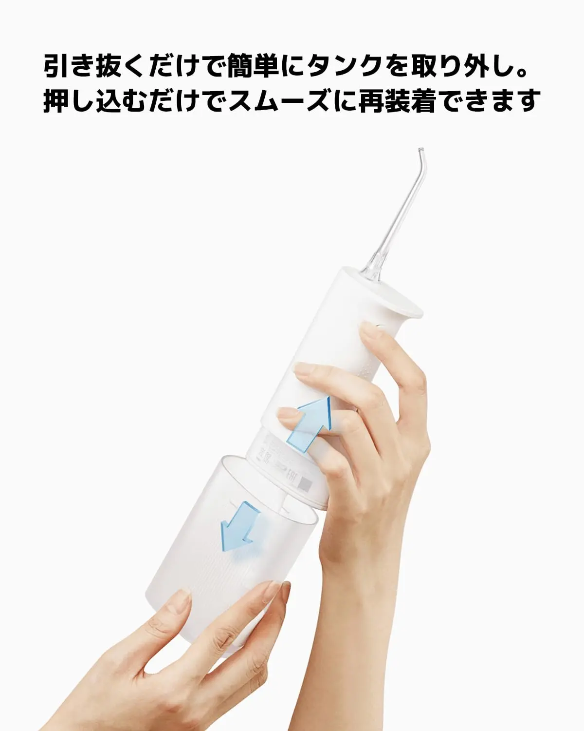 Xiaomi Water Flosser 2 provides high-frequency water pulsing for effective and convenient oral hygiene.