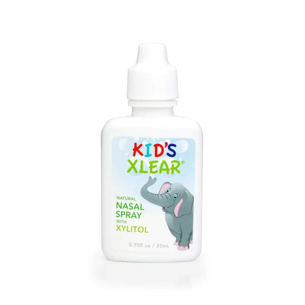 New, portable XLEAR Kid Sinus Nasal Spray for easy nasal congestion relief.
