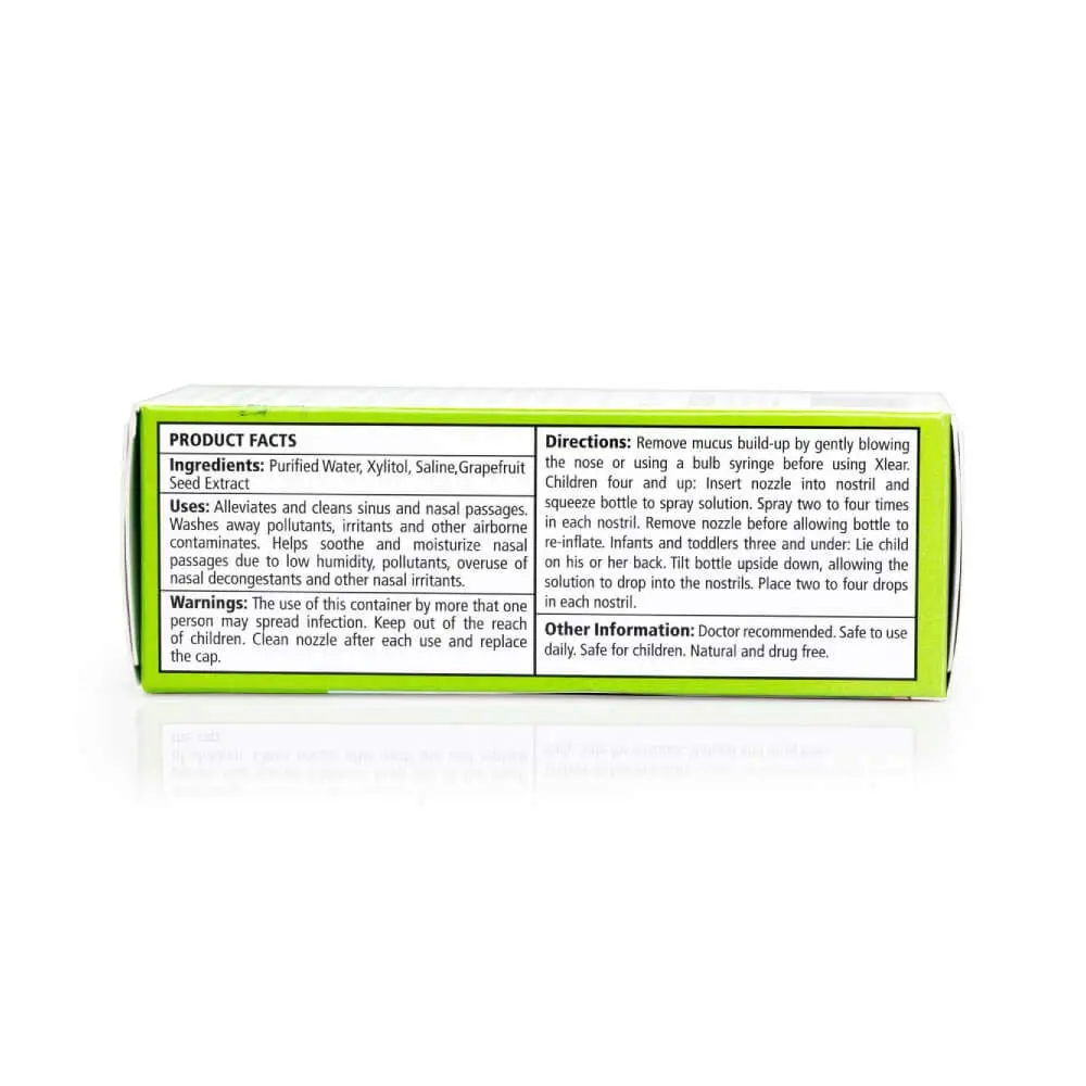 New, portable XLEAR Kid Sinus Nasal Spray for easy nasal congestion relief.