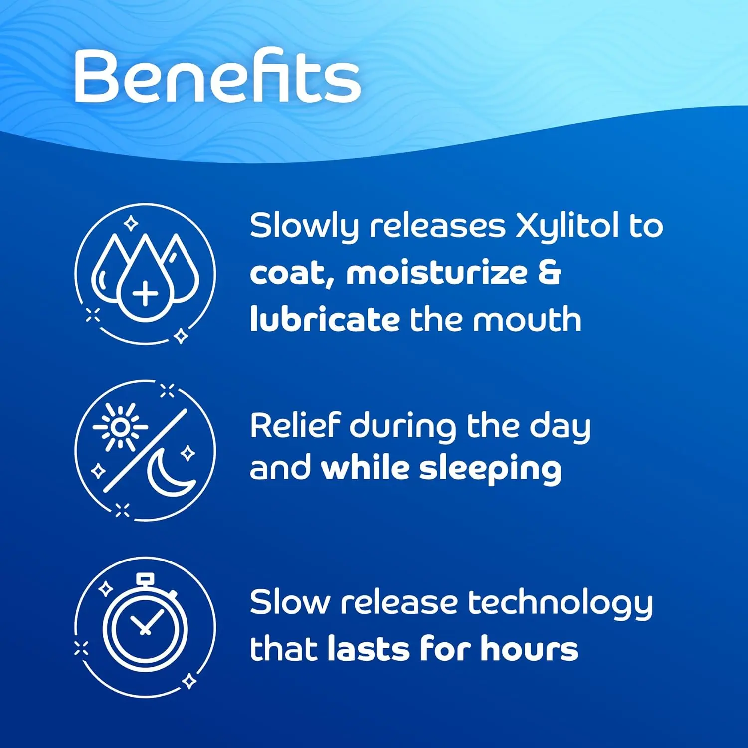 Three packs of Oracoat Orahealth Xylimelts mint free discs provide long-lasting, safe, and natural relief from dry mouth while freshening breath with a sweet xylitol flavor.