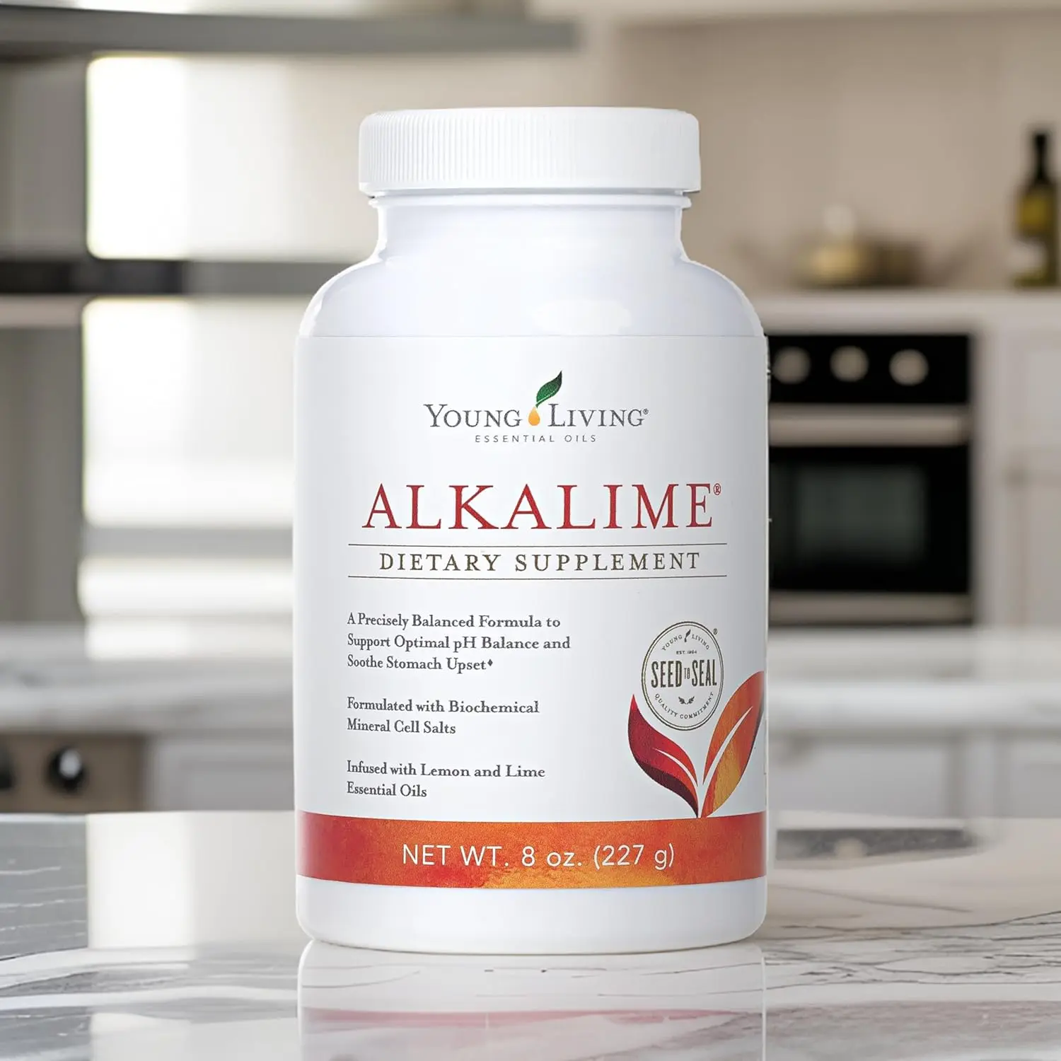 Young Living AlkaLime essential oils contain an all-natural mineral complex to help reduce acidity and promote alkalinity.