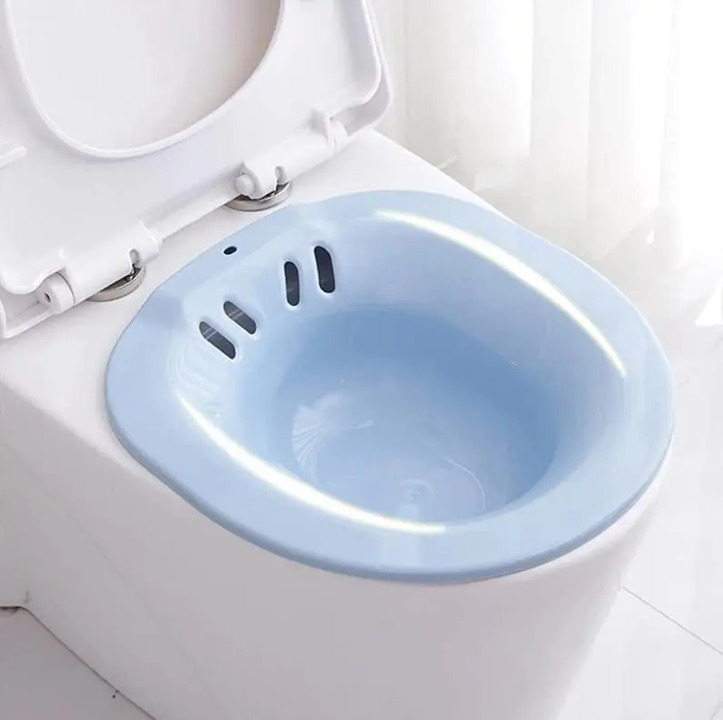 Zabb sitz bath by Rondeyvoo Eurasia, a toilet seat designed for hemorrhoid treatment, postpartum care, and anal/vaginal cleansing.