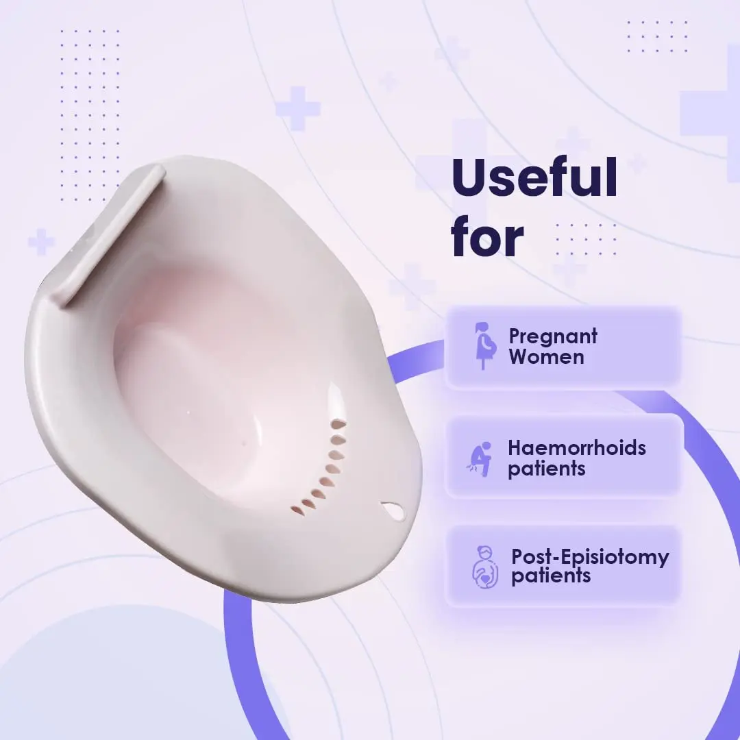 Zabb sitz bath by Rondeyvoo Eurasia, a toilet seat designed for hemorrhoid treatment, postpartum care, and anal/vaginal cleansing.