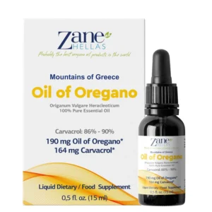 Zane Hellas oregano oil provides immune support with a high concentration of carvacrol from potent Greek oregano.