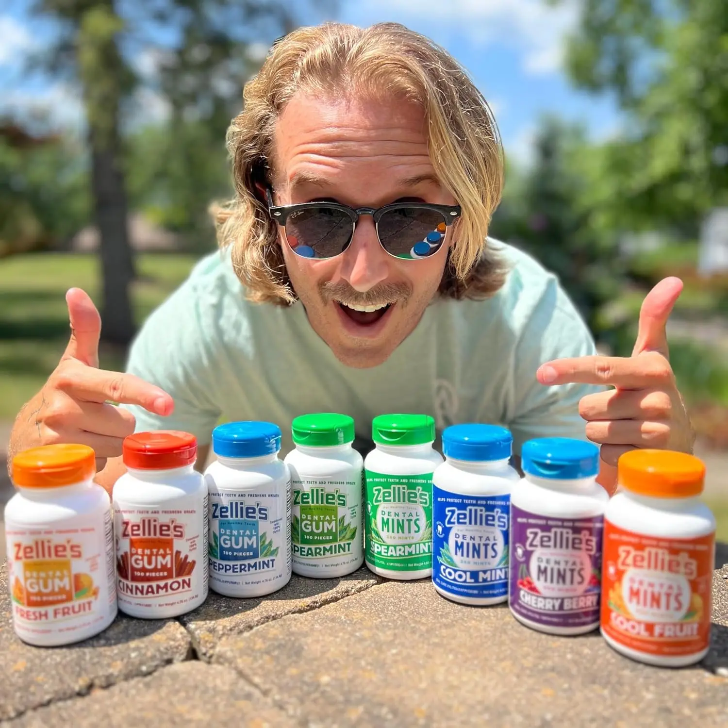 This is a 250-count package of Zellies cinnamon flavored mints sweetened with xylitol, a sugar alternative that promotes oral health and freshens breath.