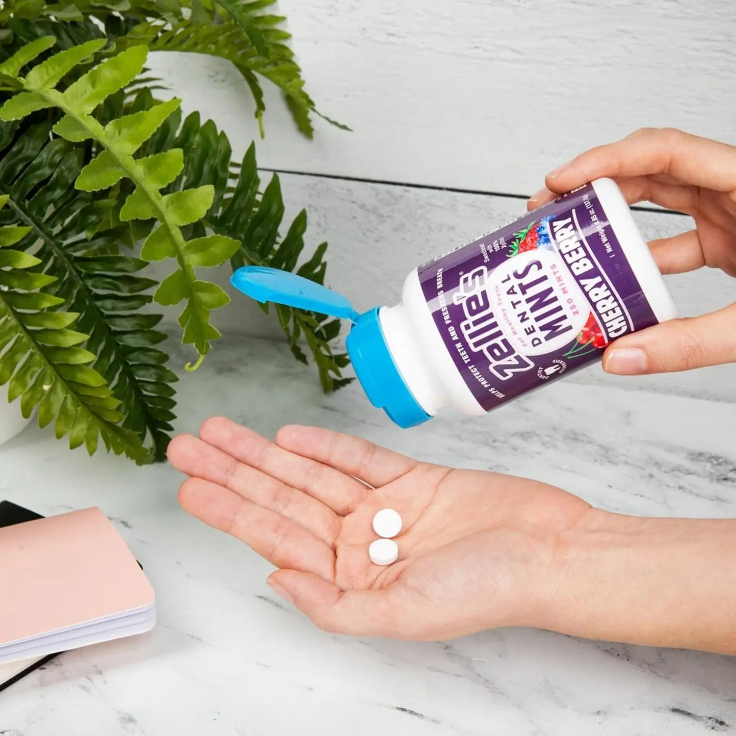 Zellies cinnamon breath mints made with 100% xylitol are a delicious and effortless way to support your oral health on the go while keeping your breath fresh.