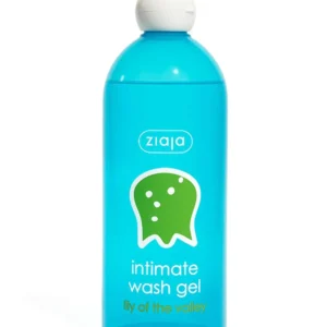 Ziaja Lily of the Valley intimate wash gel contains lactic acid for freshness and odor control.