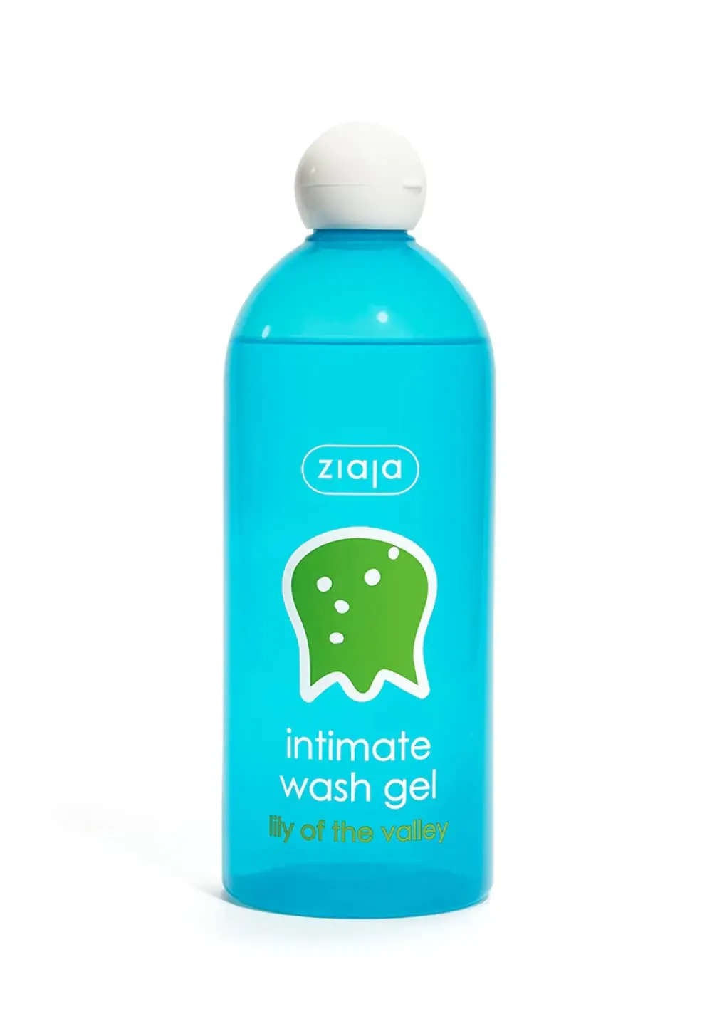 Ziaja Lily of the Valley intimate wash gel contains lactic acid for freshness and odor control.