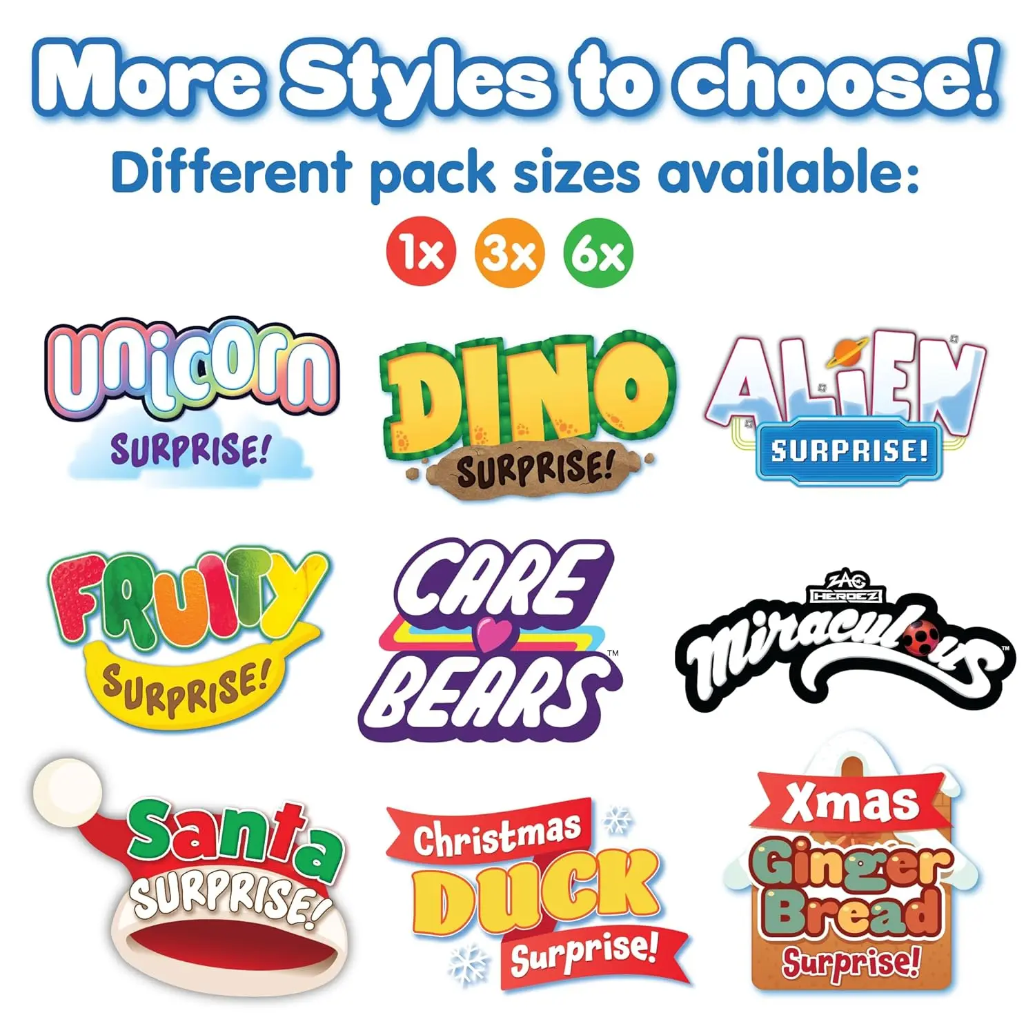 Six colorful Zimpli Kids bath bombs with surprise dinosaur toys inside, perfect as a fun and safe children's bath toy and birthday gift, made in the UK.