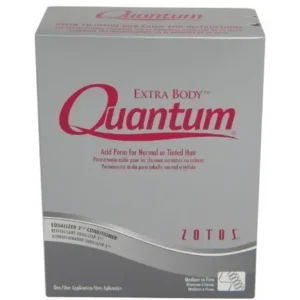 This is a Zotos Quantum Extra Body Acid Perm, which provides a medium to firm hold for creating classic, voluminous curls and waves.